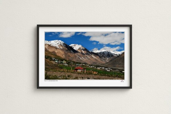 Valley Of Harmony – Spiti Village under Snowy Peaks Wall Art