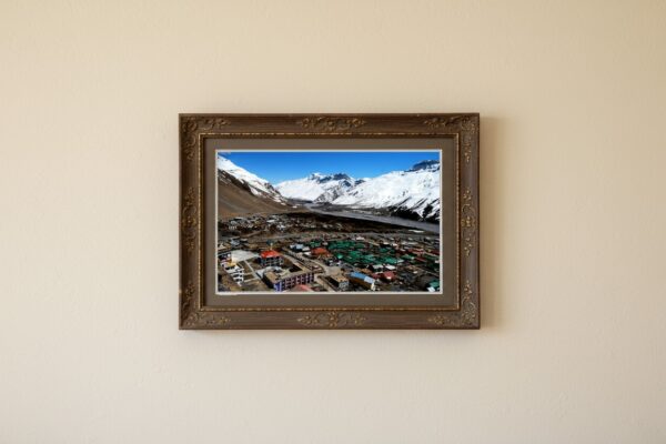 Kaza Town Nestled beneath the Snow-Capped Trans-Himalayas