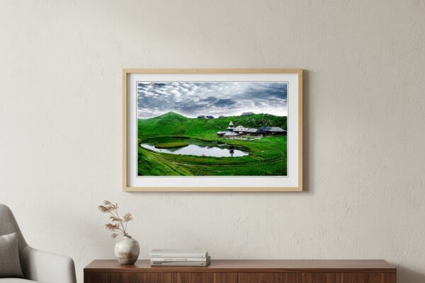Moody Mysticism Prashar Lake Under Dramatic Cloudy Skies