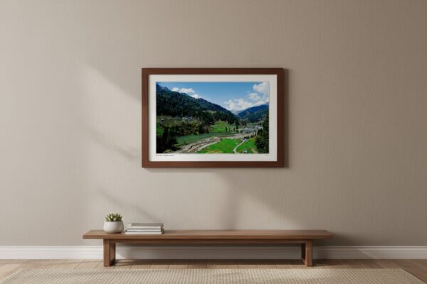 Barot Valley River, Terraces and Pine Hills Wall Art