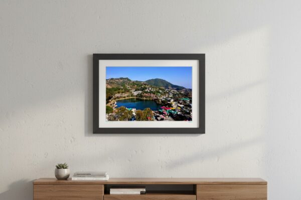 Rewalsar Lake, Mandi – Colorful Hill Town Panorama Wall Art