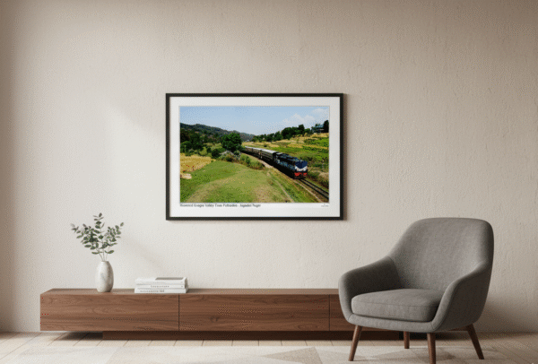 Historical Kangra Valley Train: Pathankot to Jogindernagar – Original Photograph, Waterproof Laminated Wall Art
