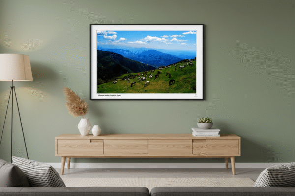 Scenic Wall Art Featuring Rajgundha Valley, Bir Billing, Himachal Pradesh